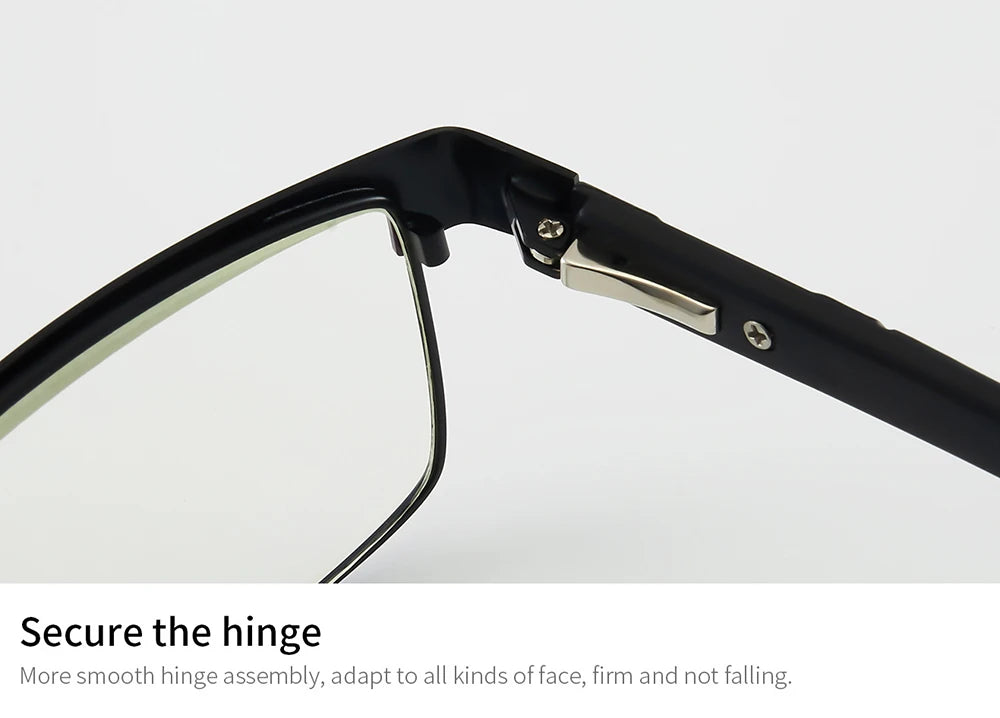 High Quality Stainless Steel Reading Glasses Men Women Fashion Presbyopic Eyeglasses Business Hyperopia Anti Blue Light Eyewear