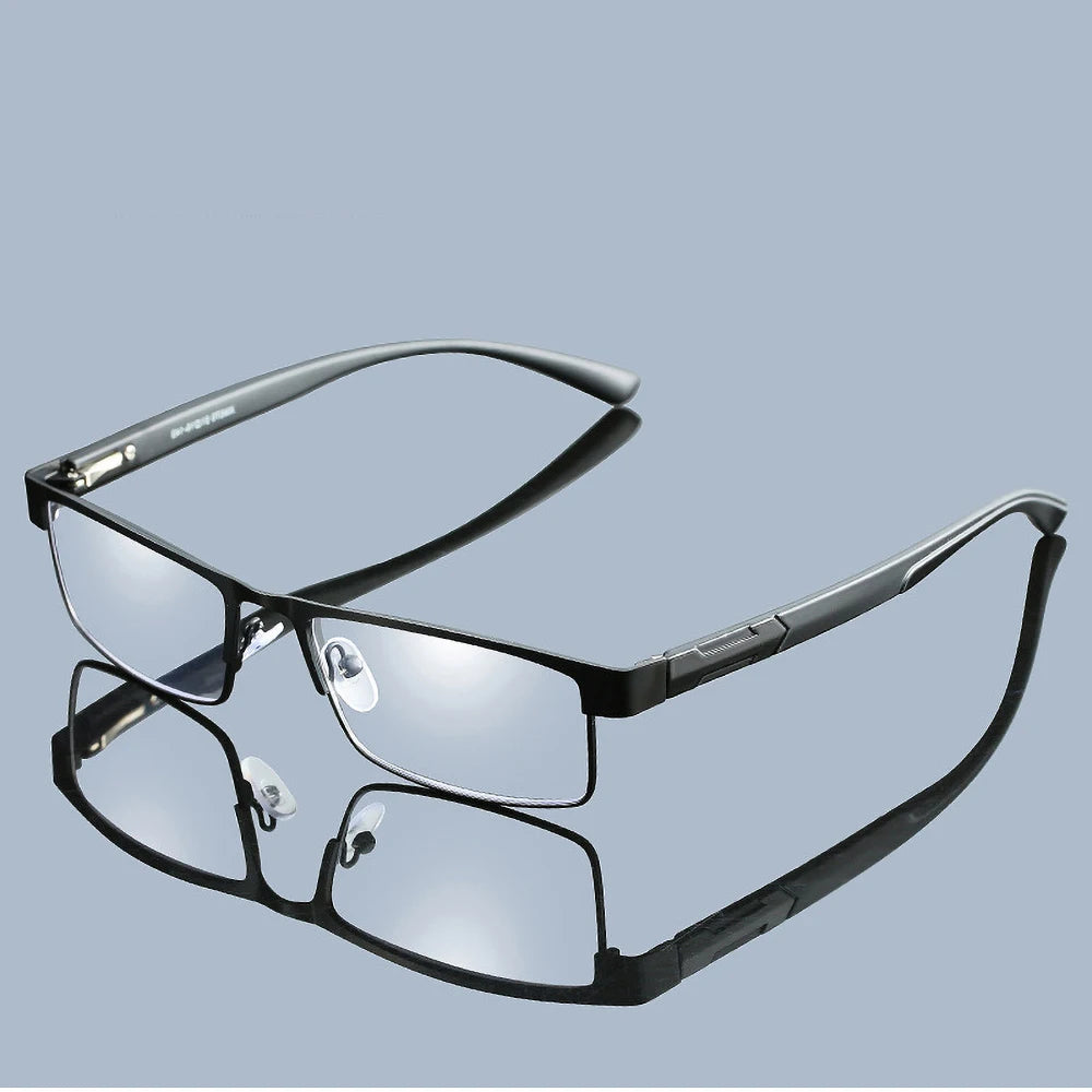High Quality Stainless Steel Reading Glasses Men Women Fashion Presbyopic Eyeglasses Business Hyperopia Anti Blue Light Eyewear