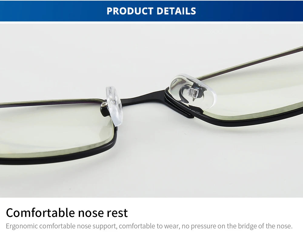 High Quality Stainless Steel Reading Glasses Men Women Fashion Presbyopic Eyeglasses Business Hyperopia Anti Blue Light Eyewear
