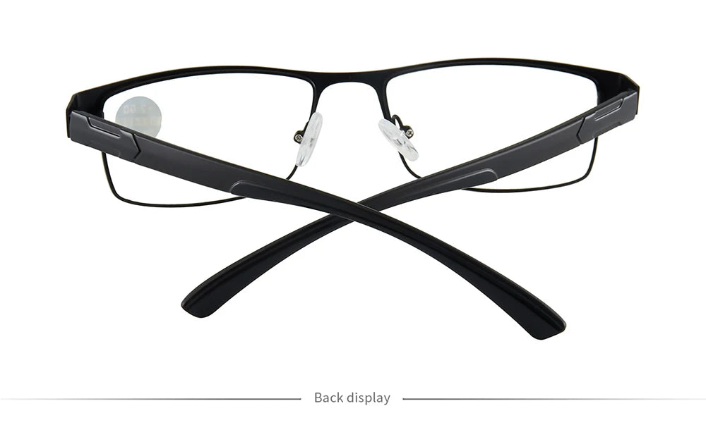 High Quality Stainless Steel Reading Glasses Men Women Fashion Presbyopic Eyeglasses Business Hyperopia Anti Blue Light Eyewear