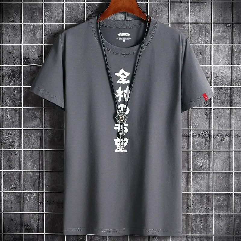 T Shirt for Men 2023 Summer Hip Hop Anime New Fashion Clothing Harajuku Retro Oversized Manga Goth Streetwear Vintage T-shirt