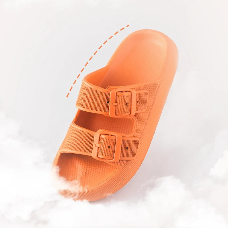 Cushion Sandals Women Men Cloud Soft Sole Slides Platform Slippers Leopard Print Outdoor Non-slip Home Ciabatte Uomo Flip Flop