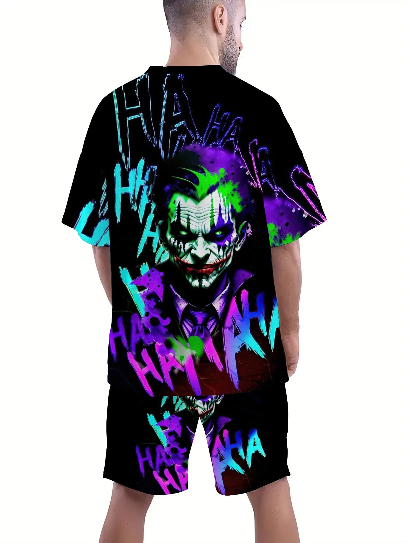 Summer 2025 Bestseller Men's Set Casual roller skating fashionable street hip-hop men's wear