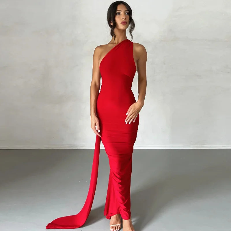 Sexy Backless Bodycon Long Dress Women's Halter Curvy Maxi Dresses Summer Evening Party Birthday Black New Summer White Burgundy