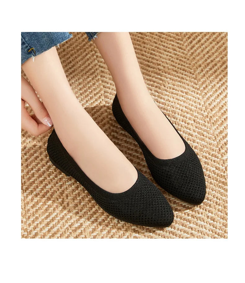 2025 Spring Breathable Mesh Flats Shoes for Women Comfortable Slip on Casual Shoes Woman Lightweight Soft Bottom Loafers