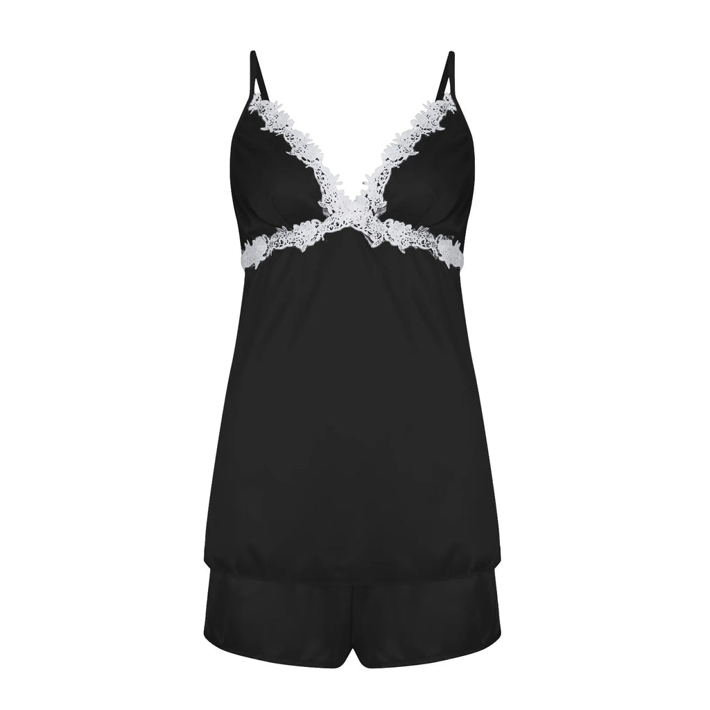Ladies Underwear Women'S Sexy Nightgown Set 5-Piece Women Sexy Garter Lingerie Set Robes Lace Bodysuit Deep-V Neck Underwear