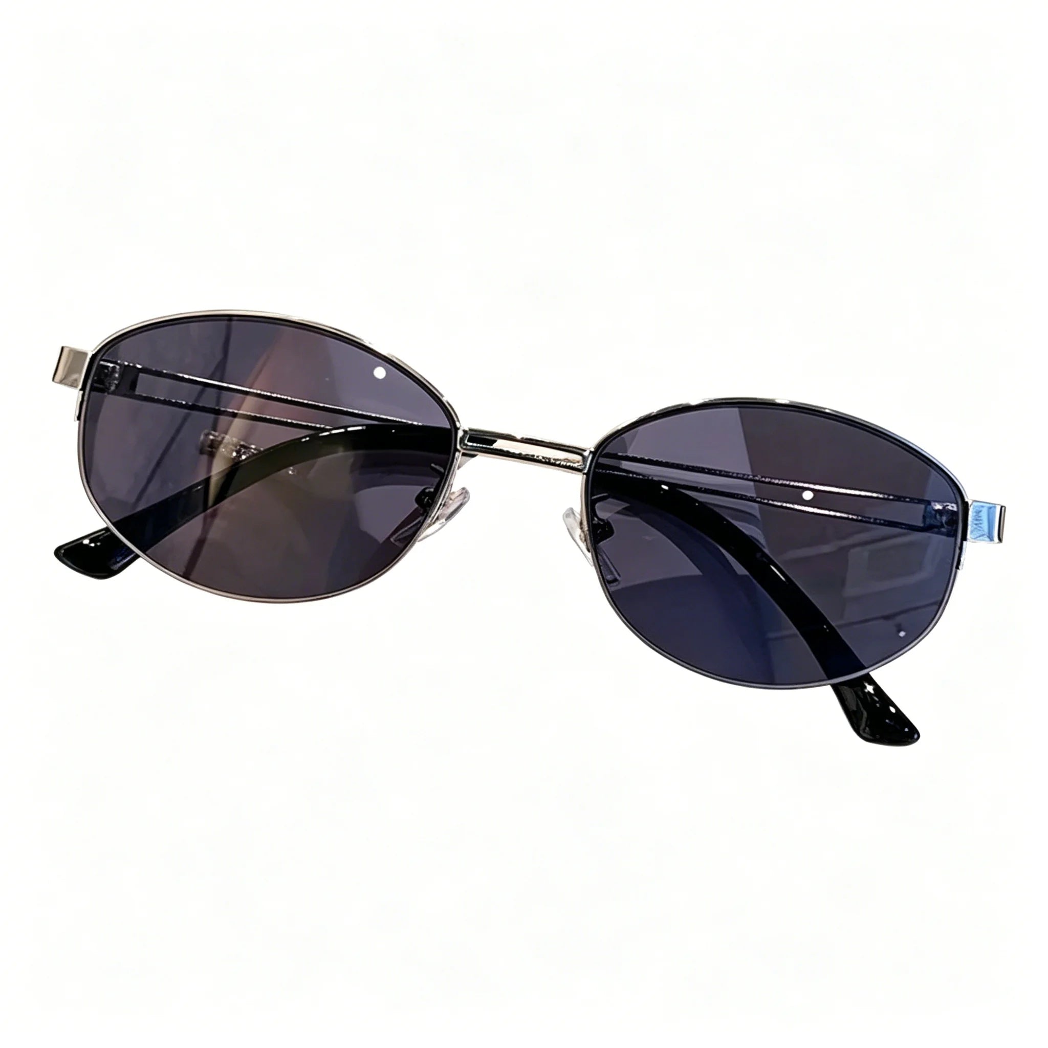 Glasses for Woman, Man Sunglasses – Oval Metal Frame UV400 Sunglasses, Fashionable Outdoor Sun Glasses