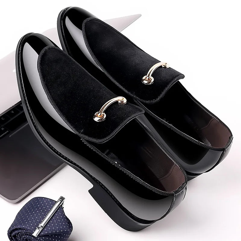 Suede Shoes for Men Luxury Designer Men Dress Shoes Fashion  Elegant Wedding Shoes italian style Men Oxford Shoe Big Size 38-48