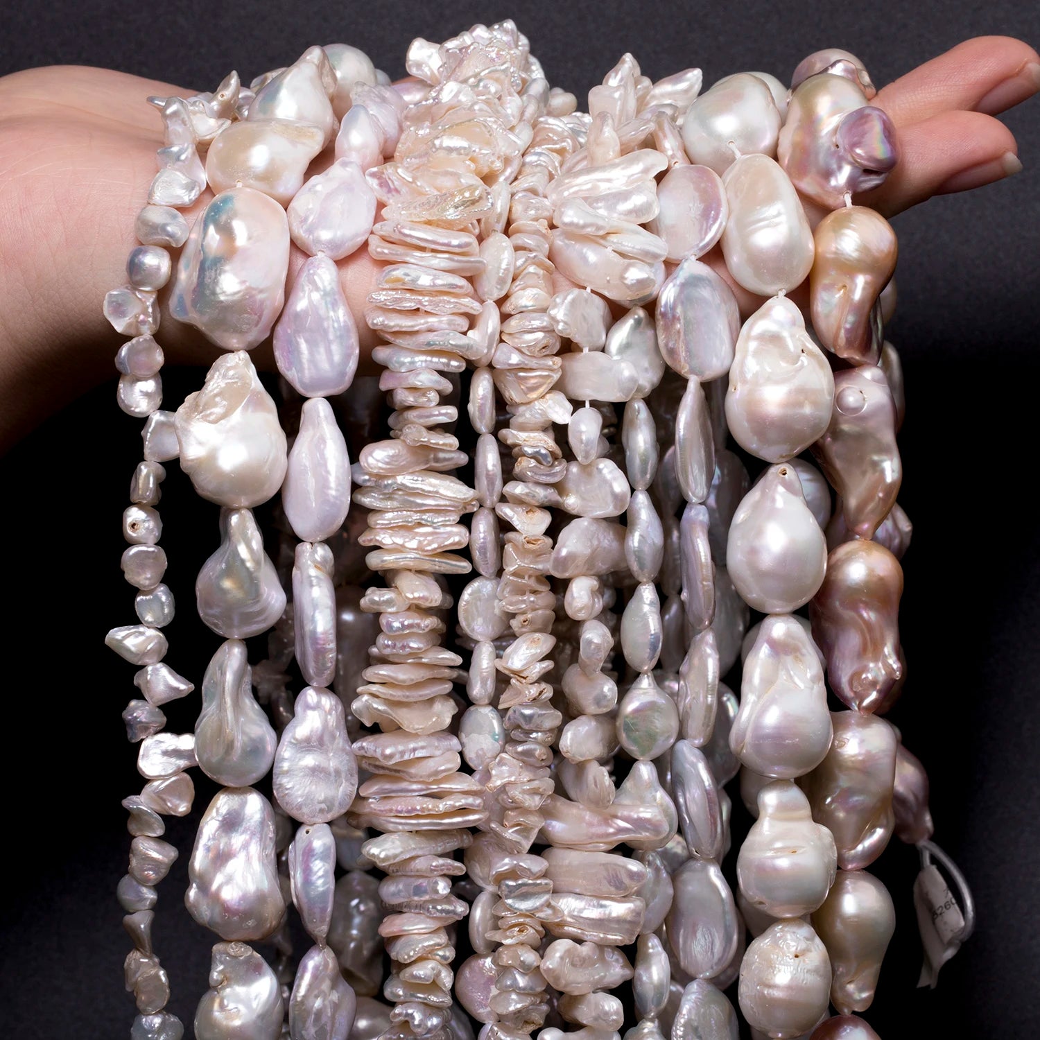 Baroque Style Irregular Shape Natural Light Color Freshwater Pearl Beads for DIY Jewelry Earring Necklace Pendant Waist Chain