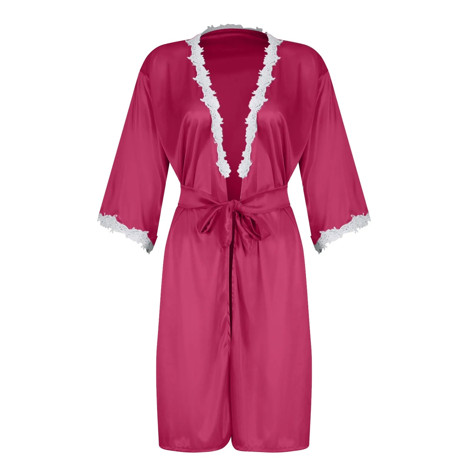 Ladies Underwear Women'S Sexy Nightgown Set 5-Piece Women Sexy Garter Lingerie Set Robes Lace Bodysuit Deep-V Neck Underwear