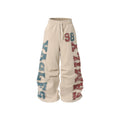 New American Trendy tall and loose-leg trousers with fleece lining Men's and Women's Trousers Trend Ropa hombre