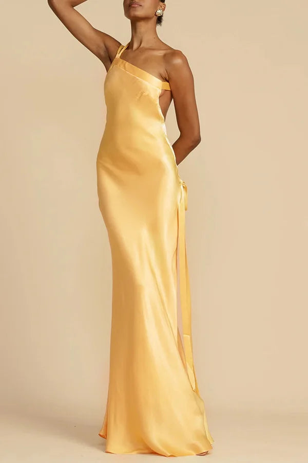 2026 Sexy Backless Maxi Dress Women's Solid Sleeveless Skew Collar Off-shoulder Elegant Party Evening Dresses for Ladies Vestido