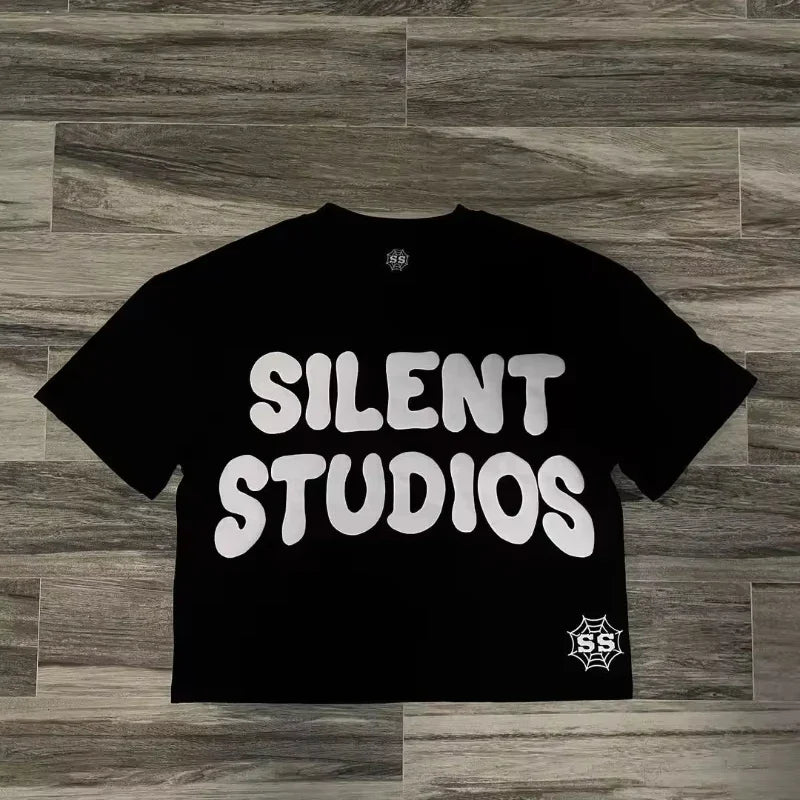 Graphic T-shirt Men Women Vintage Top Hip Hop Streetwear Oversized Tshirt Short Sleeve Casual Clothing Summer Fashion Trendy Tee