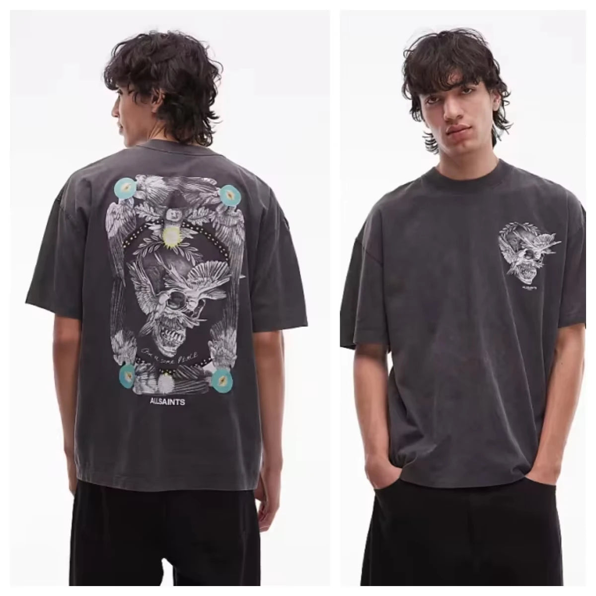 2026 American Gothic Abstract Letter Graphic T-shirt Unisex Men Women Cotton Oversized Loose Cool Daily Casual Streetwear Tops