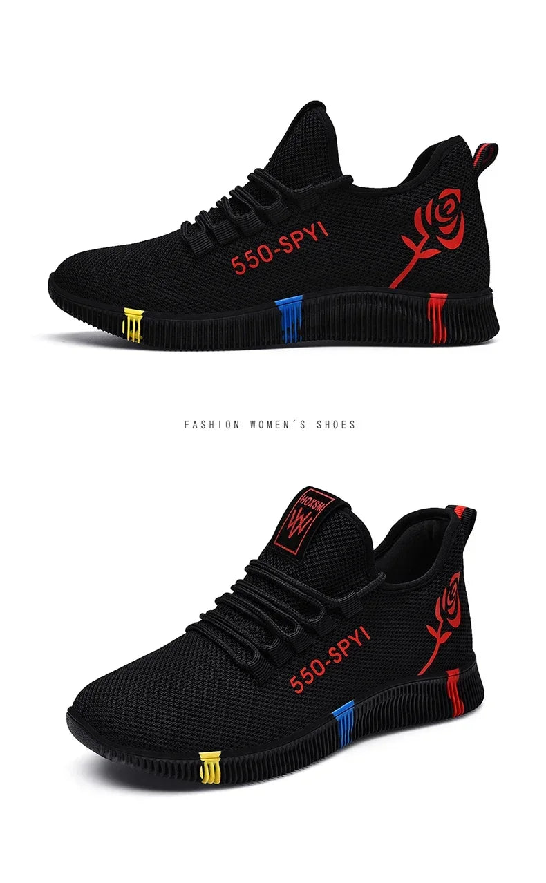 Tenis Feminino 2026 Women's Woven Shoes Air Mesh Light Soft Sneakers Female Flats Platform Lace Up Casual Shoes Basket Femme