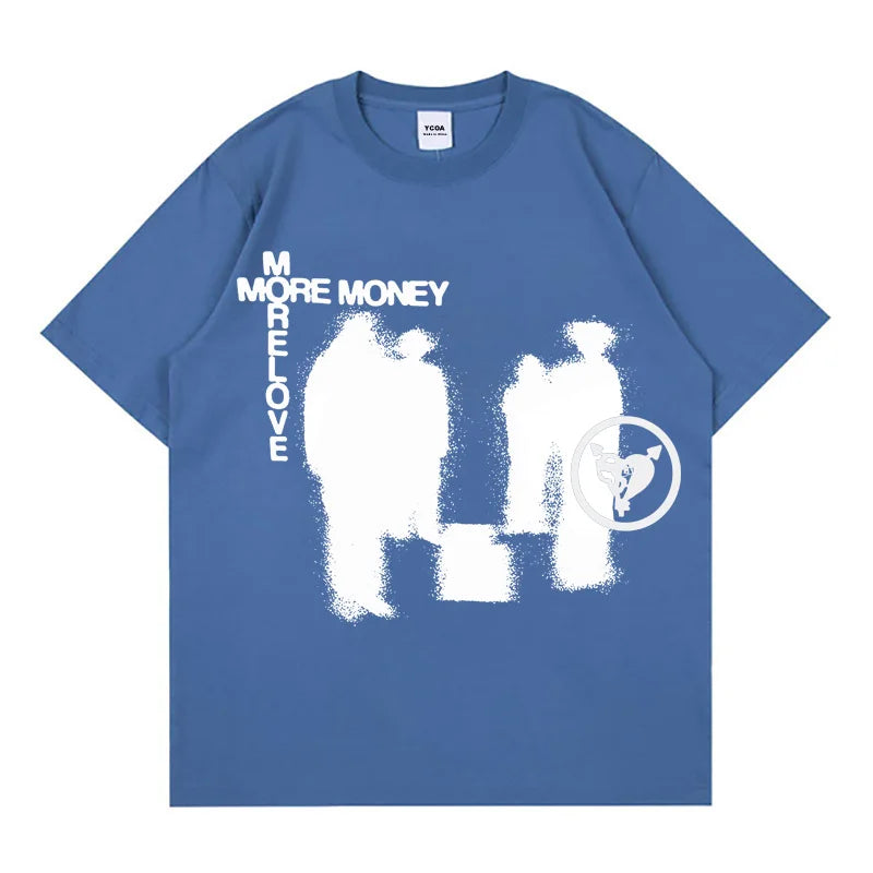 Oversized T-Shirt Men Retro Streetwear Graphic Korean Fashion Cotton Tee Harajuku Vintage Hip Hop Short Sleeve Tops Y2k Clothing