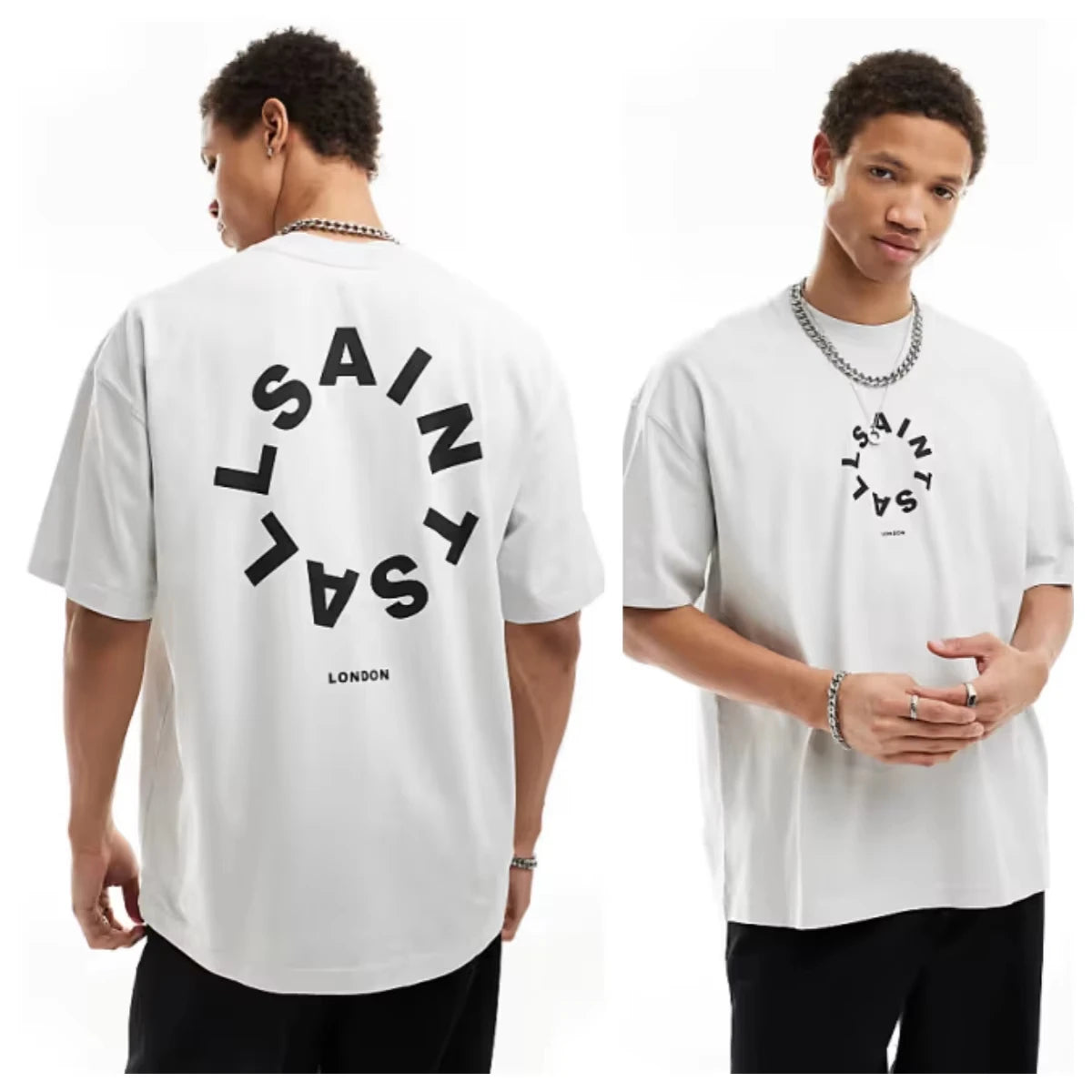 2026 American Gothic Abstract Letter Graphic T-shirt Unisex Men Women Cotton Oversized Loose Cool Daily Casual Streetwear Tops