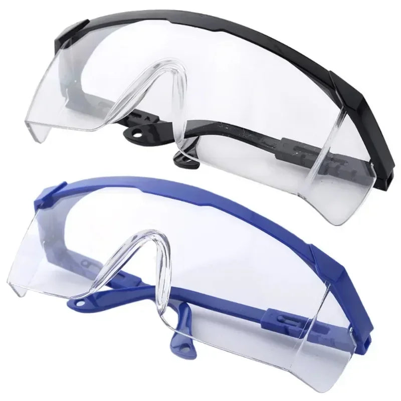 2Pcs Clear Work Goggles with Adjustable Straps – Lightweight, Anti-Fog, UV Blocking for Lab, DIY, Outdoor & Daily Use
