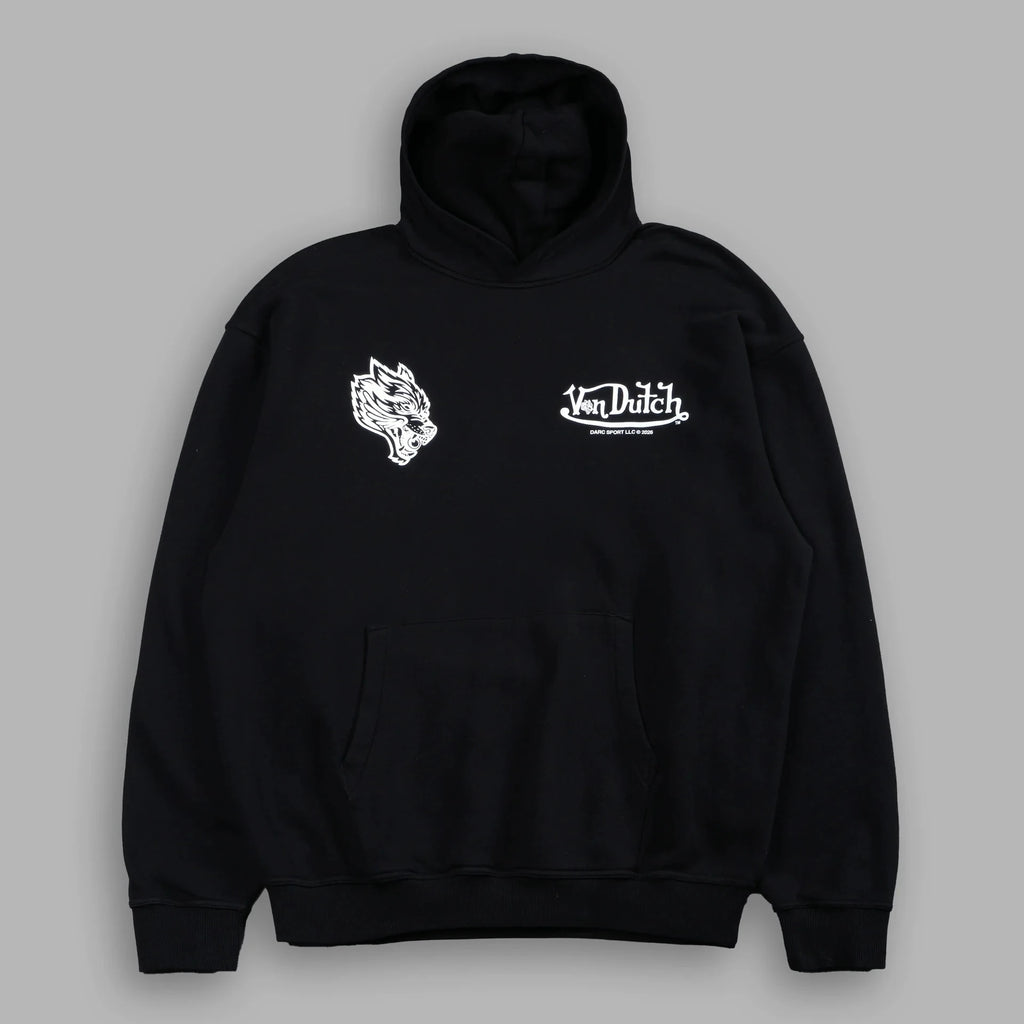 NEW Men Oversized Hoodies Eye Wings Wolves Print Vintage Heavyweight Pullover Streetwear Gothic Loose Hip Hop Hooded Sweatshirts