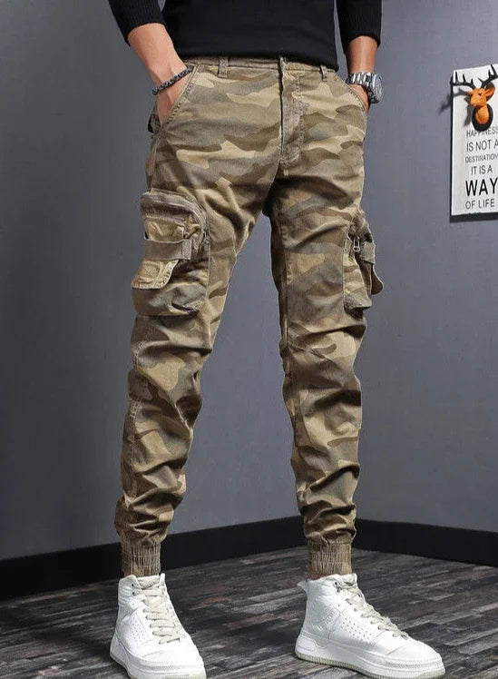 Male Trousers New In Camo Casual Men's Cargo Pants Camouflage Cotton Fashion Cheap High Quality Luxury Aesthetic Baggy Emo Long