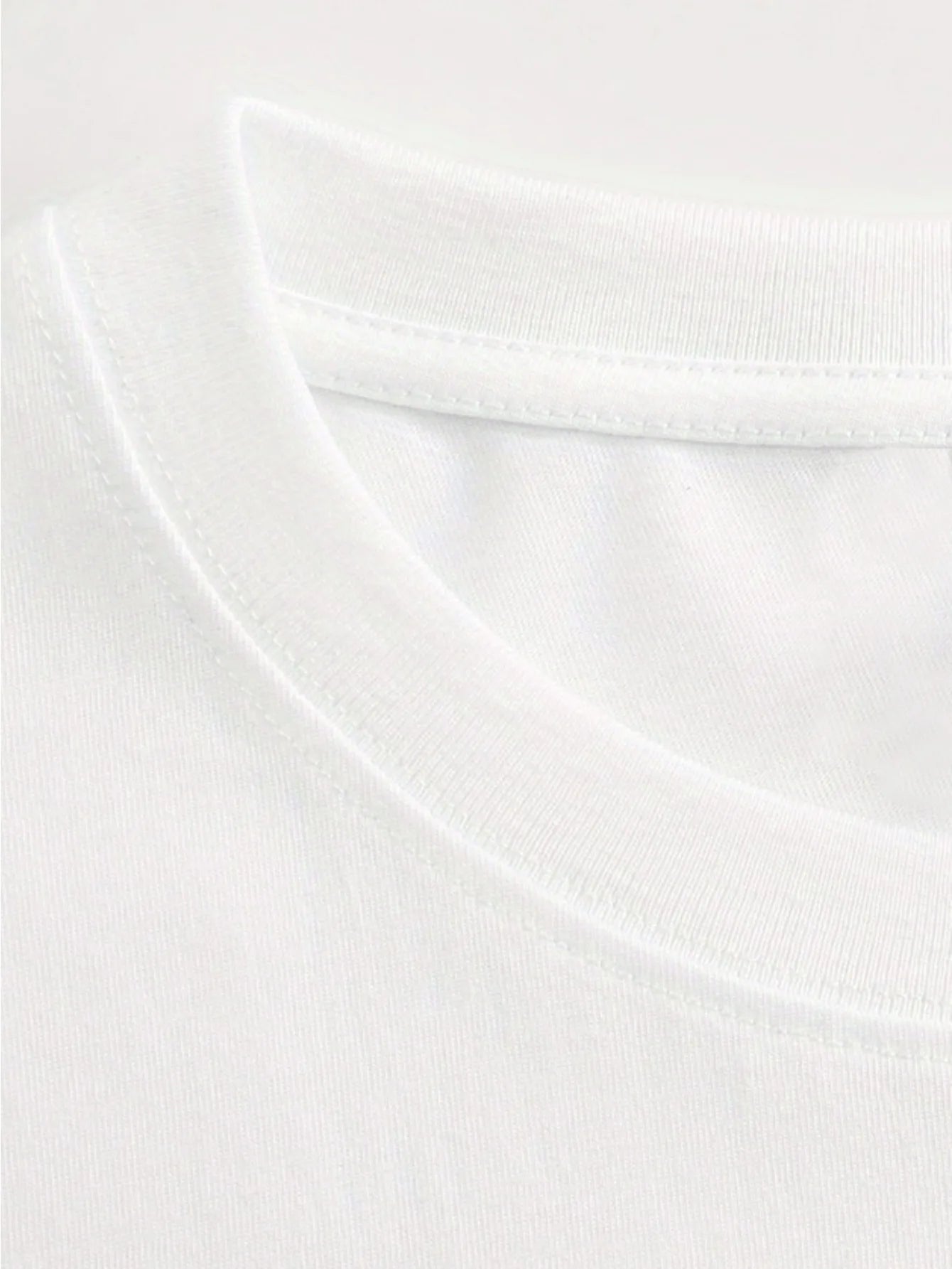T Shirts for Man Summer Pure Round Neck Men'S Short Sleeve T-Shirt Street Trendy Base Layer