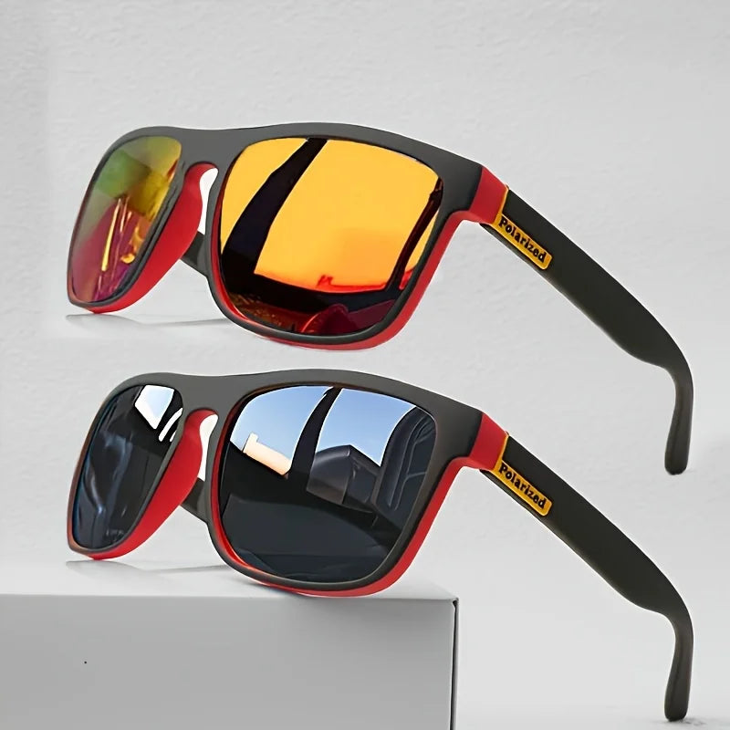2 Sets of Fashionable and Classic Boxy Glasses, Casual and Versatile, a Must-Have Gift for Outdoor Travel