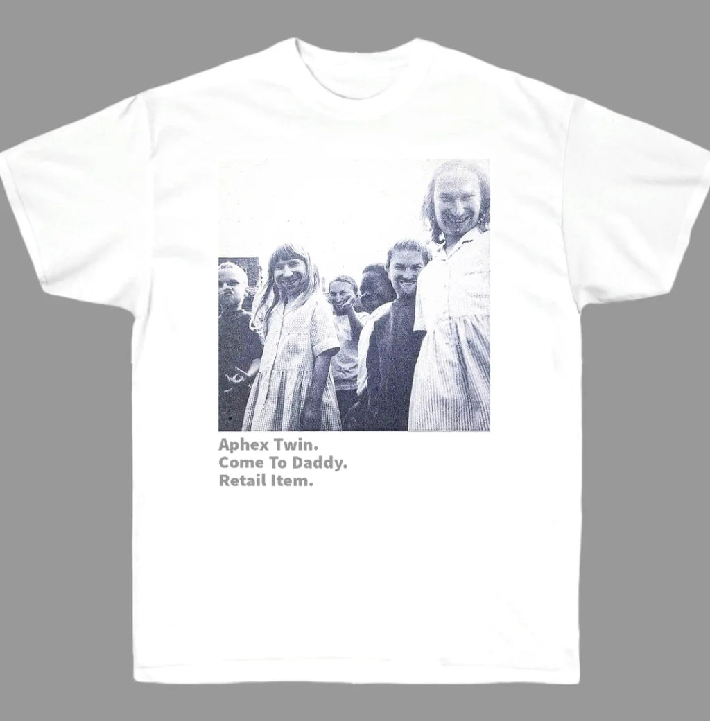 Portrait Abstract Art  Aphex Twin Electronic Music T-Shirt 100% Cotton Graphic Tee Men Women Summer Streetwear Top