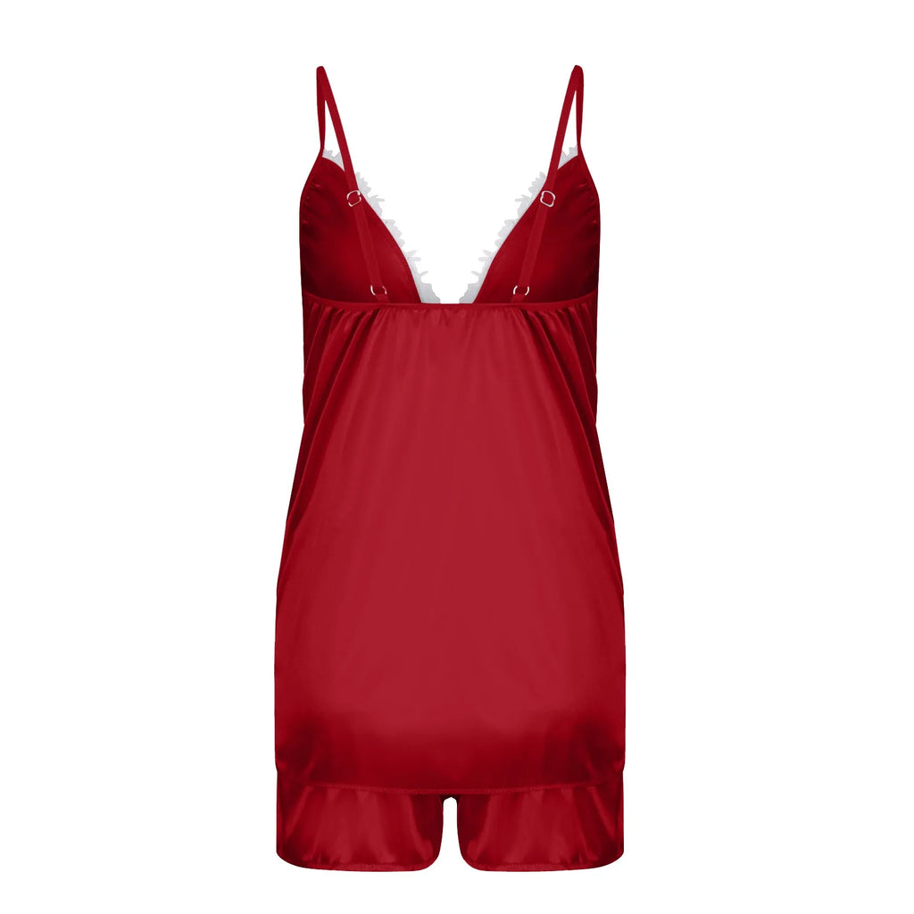 Ladies Underwear Women'S Sexy Nightgown Set 5-Piece Women Sexy Garter Lingerie Set Robes Lace Bodysuit Deep-V Neck Underwear