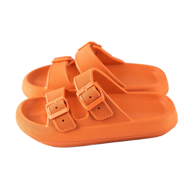 Cushion Sandals Women Men Cloud Soft Sole Slides Platform Slippers Leopard Print Outdoor Non-slip Home Ciabatte Uomo Flip Flop