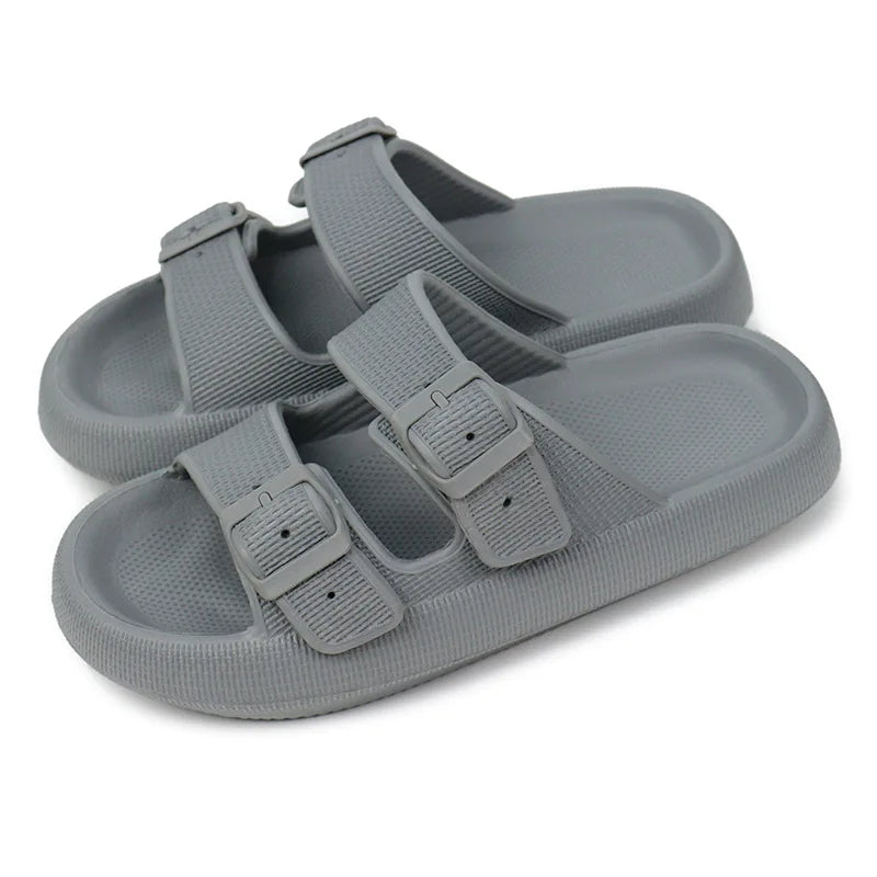 Cushion Sandals Women Men Cloud Soft Sole Slides Platform Slippers Leopard Print Outdoor Non-slip Home Ciabatte Uomo Flip Flop