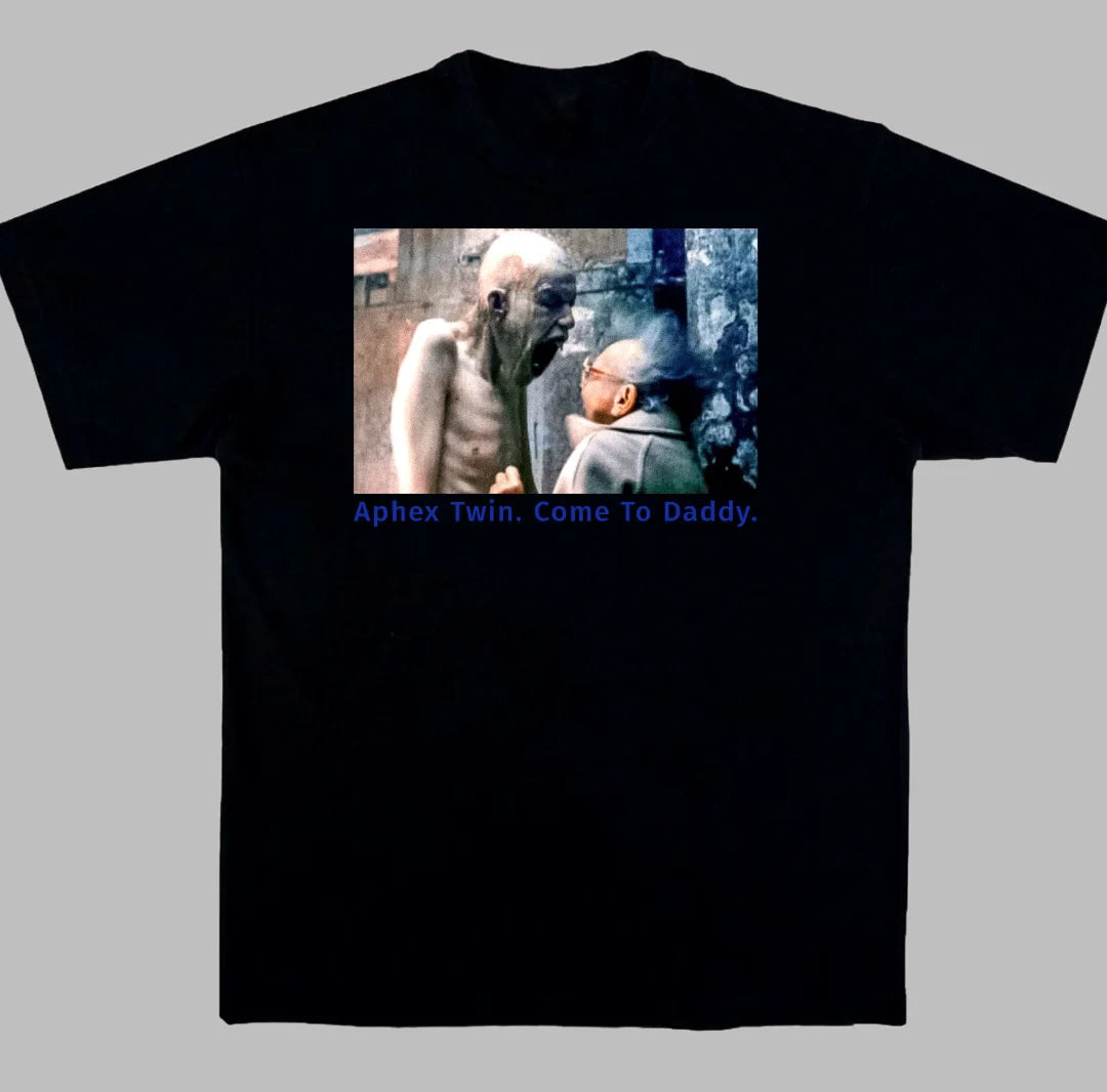 Portrait Abstract Art  Aphex Twin Electronic Music T-Shirt 100% Cotton Graphic Tee Men Women Summer Streetwear Top