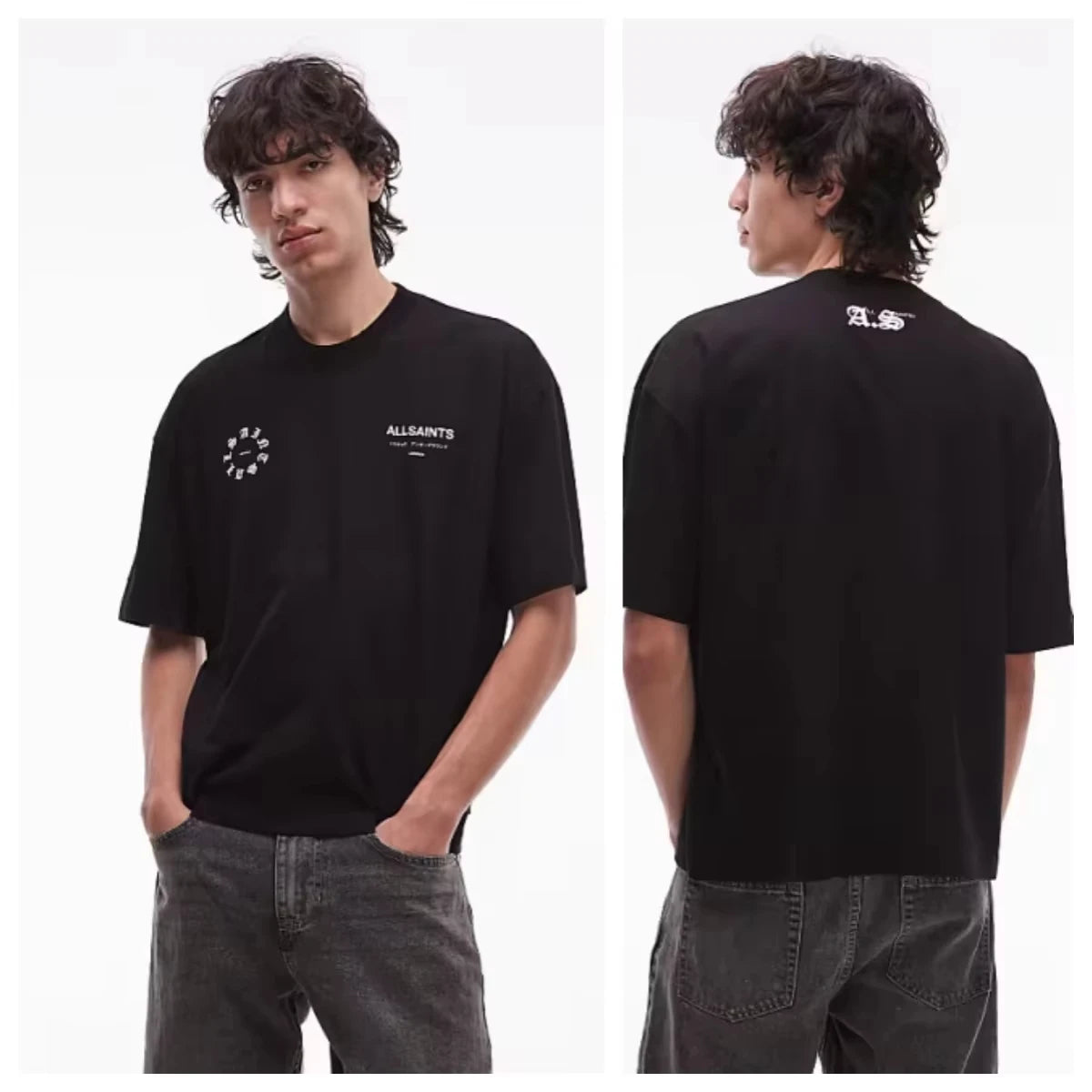 2026 American Gothic Abstract Letter Graphic T-shirt Unisex Men Women Cotton Oversized Loose Cool Daily Casual Streetwear Tops