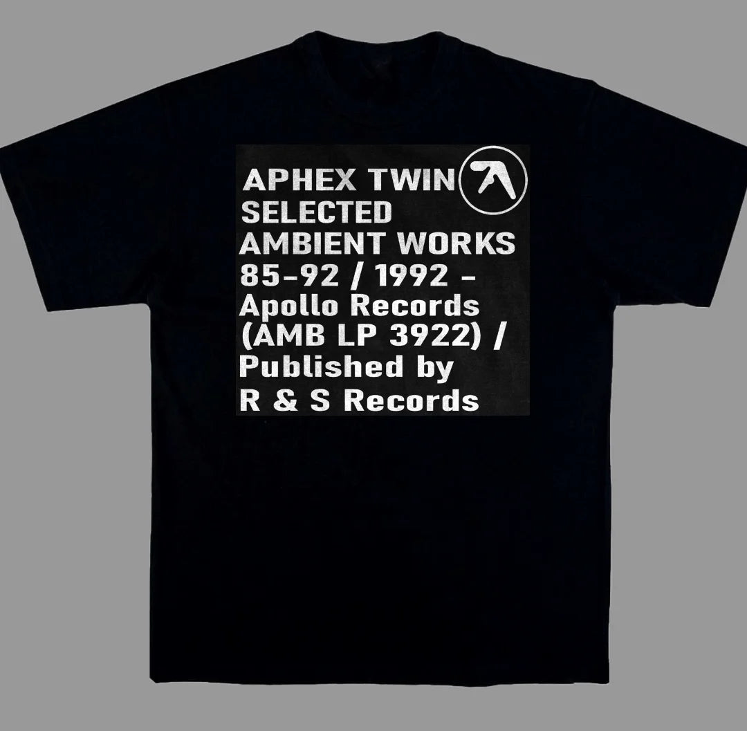 Portrait Abstract Art  Aphex Twin Electronic Music T-Shirt 100% Cotton Graphic Tee Men Women Summer Streetwear Top