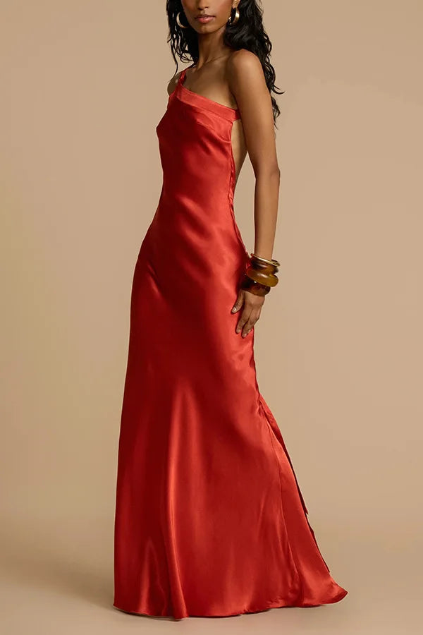 2026 Sexy Backless Maxi Dress Women's Solid Sleeveless Skew Collar Off-shoulder Elegant Party Evening Dresses for Ladies Vestido