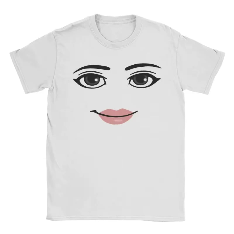 T Shirt for Woman Graphic Print  Woman Face Game Meme Graphic T Shirts Women Fashion Short Sleeve T-shirts Unisex Tops Lady