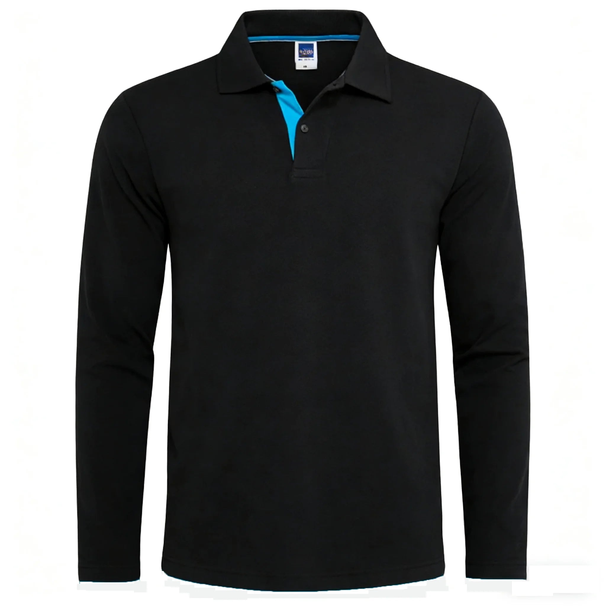 95% Cotton Long Sleeve T Shirts Men Casual Brand Homme Clothing Hombre Tee Tops Fashion Tshirt Black White Polo T-Shirts For Men