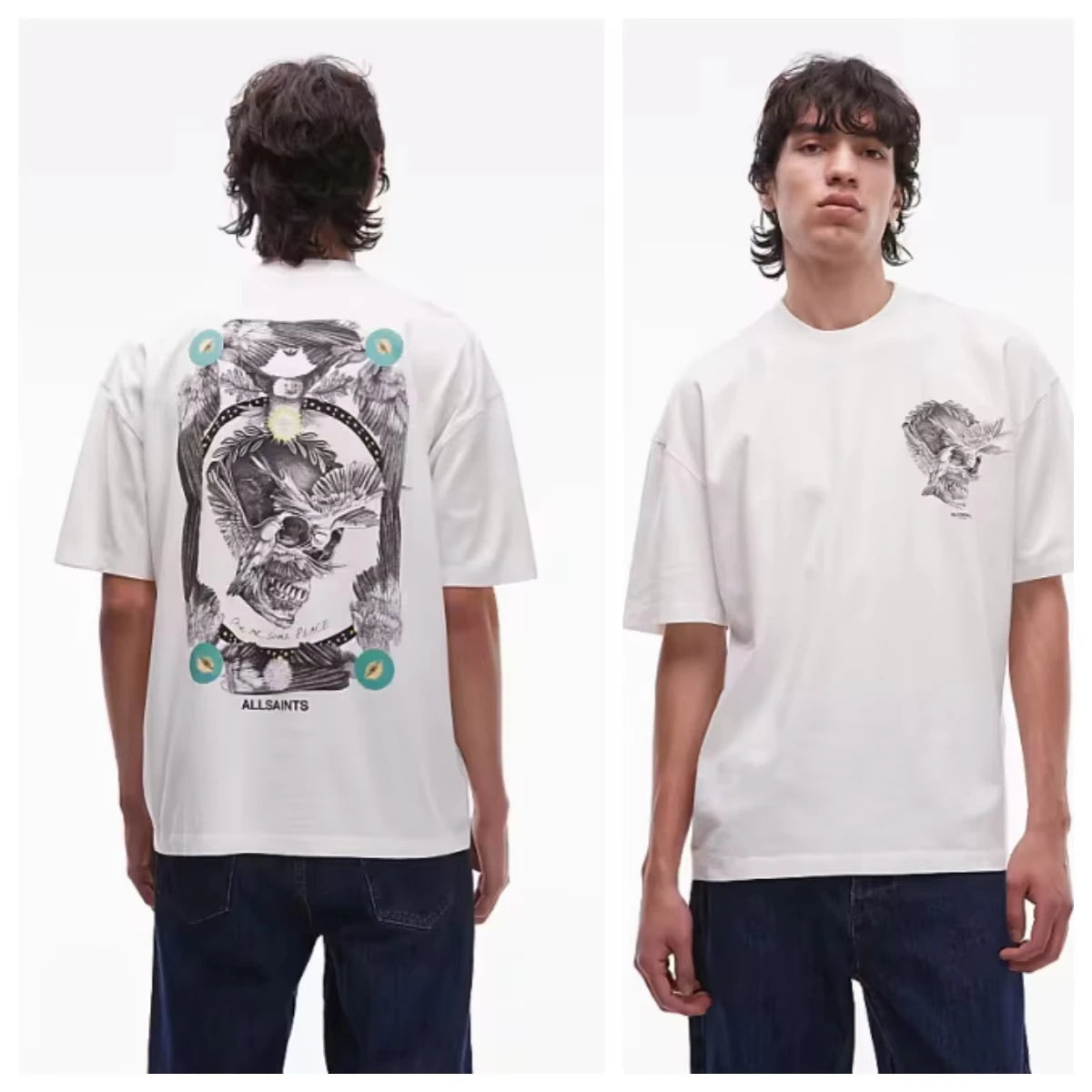 2026 American Gothic Abstract Letter Graphic T-shirt Unisex Men Women Cotton Oversized Loose Cool Daily Casual Streetwear Tops