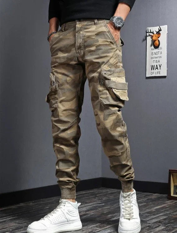 Male Trousers New In Camo Casual Men's Cargo Pants Camouflage Cotton Fashion Cheap High Quality Luxury Aesthetic Baggy Emo Long