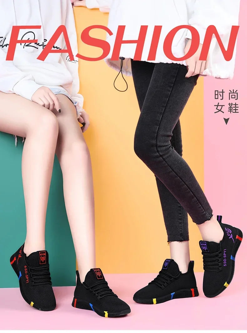 Tenis Feminino 2026 Women's Woven Shoes Air Mesh Light Soft Sneakers Female Flats Platform Lace Up Casual Shoes Basket Femme