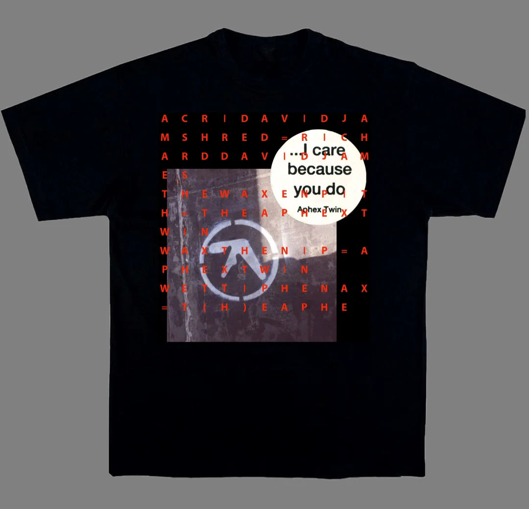 Portrait Abstract Art  Aphex Twin Electronic Music T-Shirt 100% Cotton Graphic Tee Men Women Summer Streetwear Top