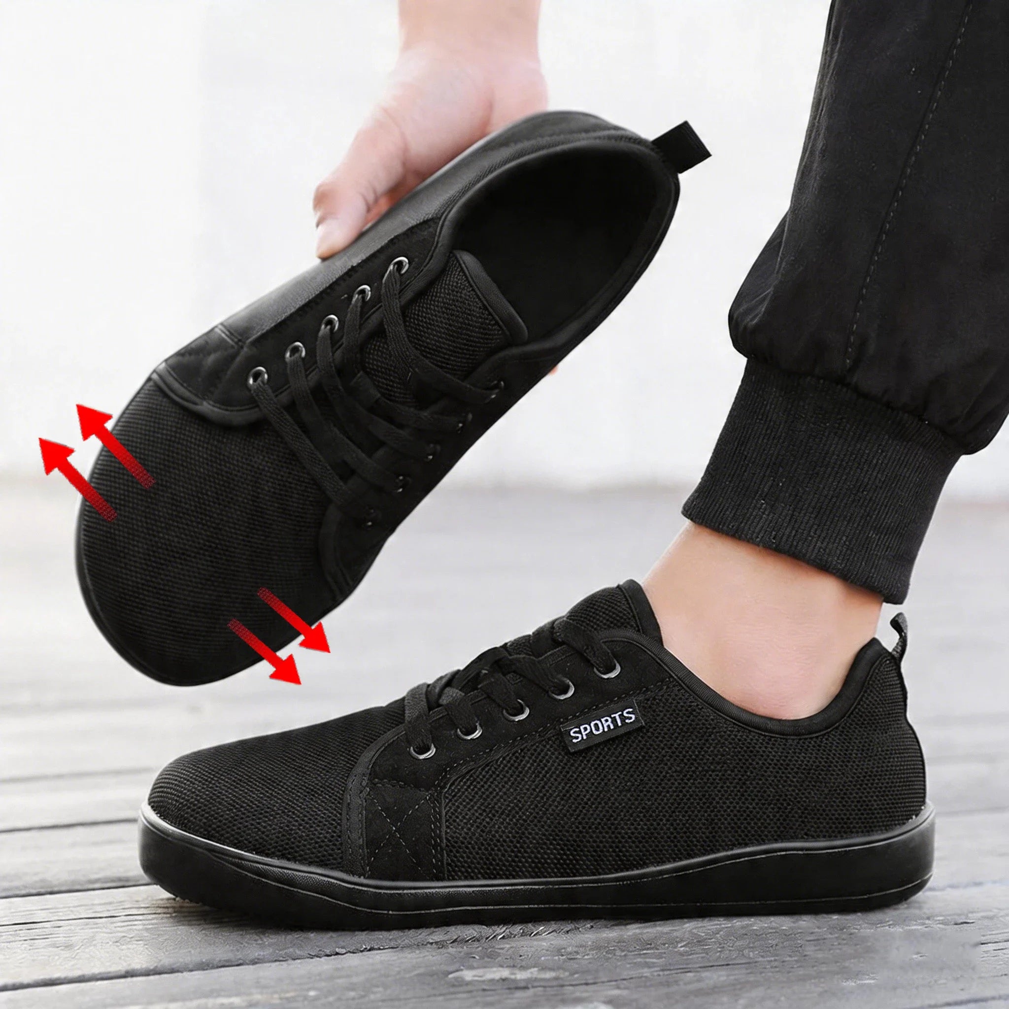 Wide Toe Barefoot Shoes for Men Women Outdoor Trail Running Minimalist Walking Shoes Lightweight and Breathable