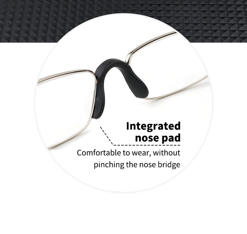 Guanhao Transparent Optical Men Reading Glasses Clear Women Presbyopia Hyperopia Reading Glasses Frame Alloy Ultralight HD View
