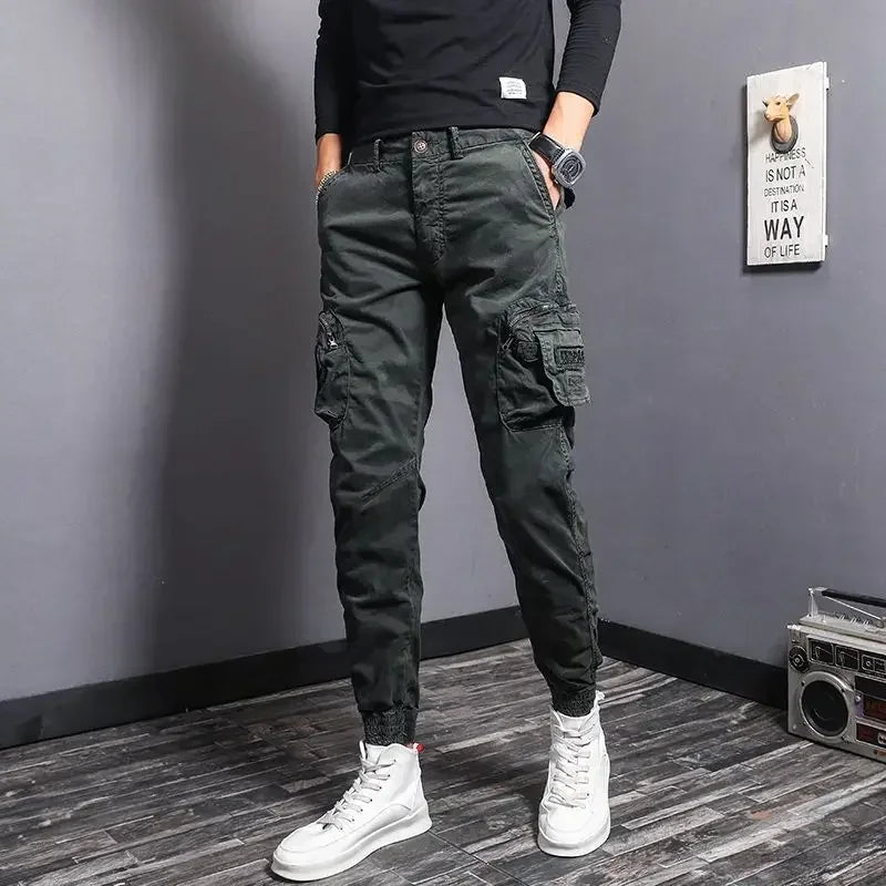 Male Trousers New In Camo Casual Men's Cargo Pants Camouflage Cotton Fashion Cheap High Quality Luxury Aesthetic Baggy Emo Long