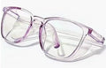 Clear Safety Glasses Women Square Anti Fog Blue Light Blocking Glasses Scratch Resistant Work Glass For Men & Nurse