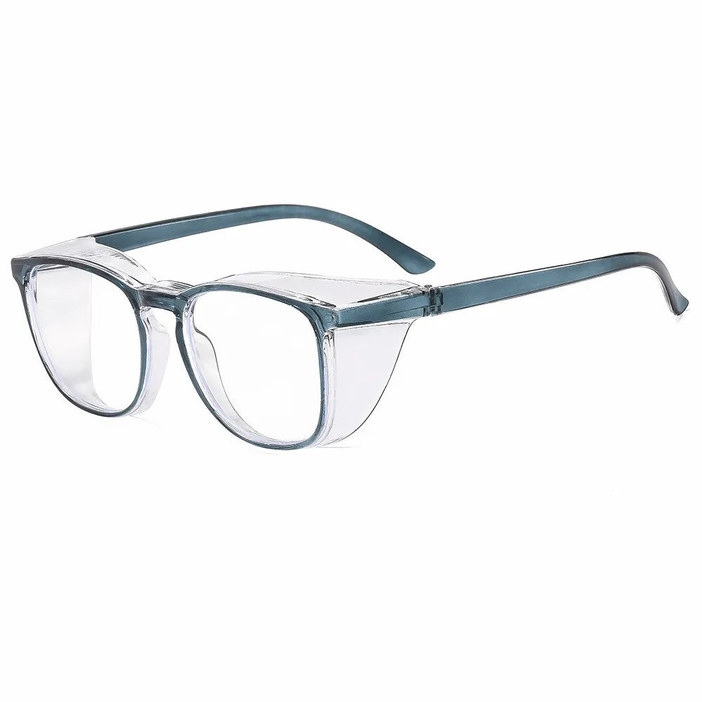 Clear Safety Glasses Women Square Anti Fog Blue Light Blocking Glasses Scratch Resistant Work Glass For Men & Nurse