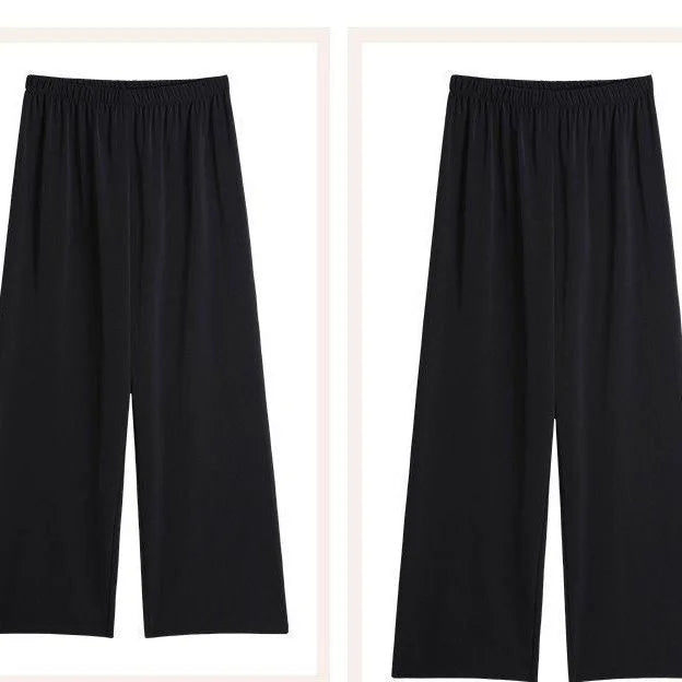 Trousers Womens Striped Knit Trousers High Waist Urban Look Everyday Spring Casual Pants Chic Comfort Fashion Streetwear 2025