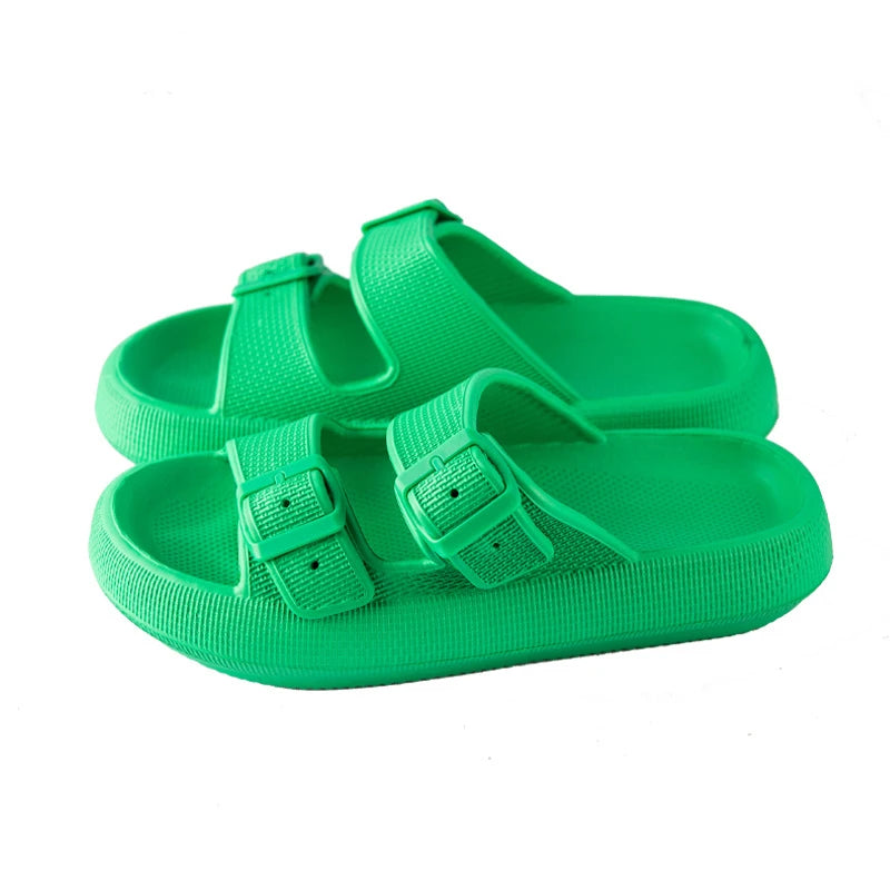 Cushion Sandals Women Men Cloud Soft Sole Slides Platform Slippers Leopard Print Outdoor Non-slip Home Ciabatte Uomo Flip Flop