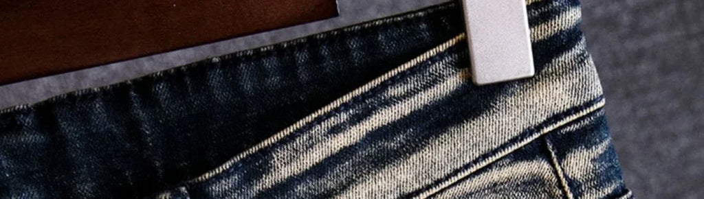Trousers Torn Men's Jeans Embroidery Man Cowboy Pants with Holes Graphic Broken Ripped Cropped Retro Luxury Plus Size Cheap Goth