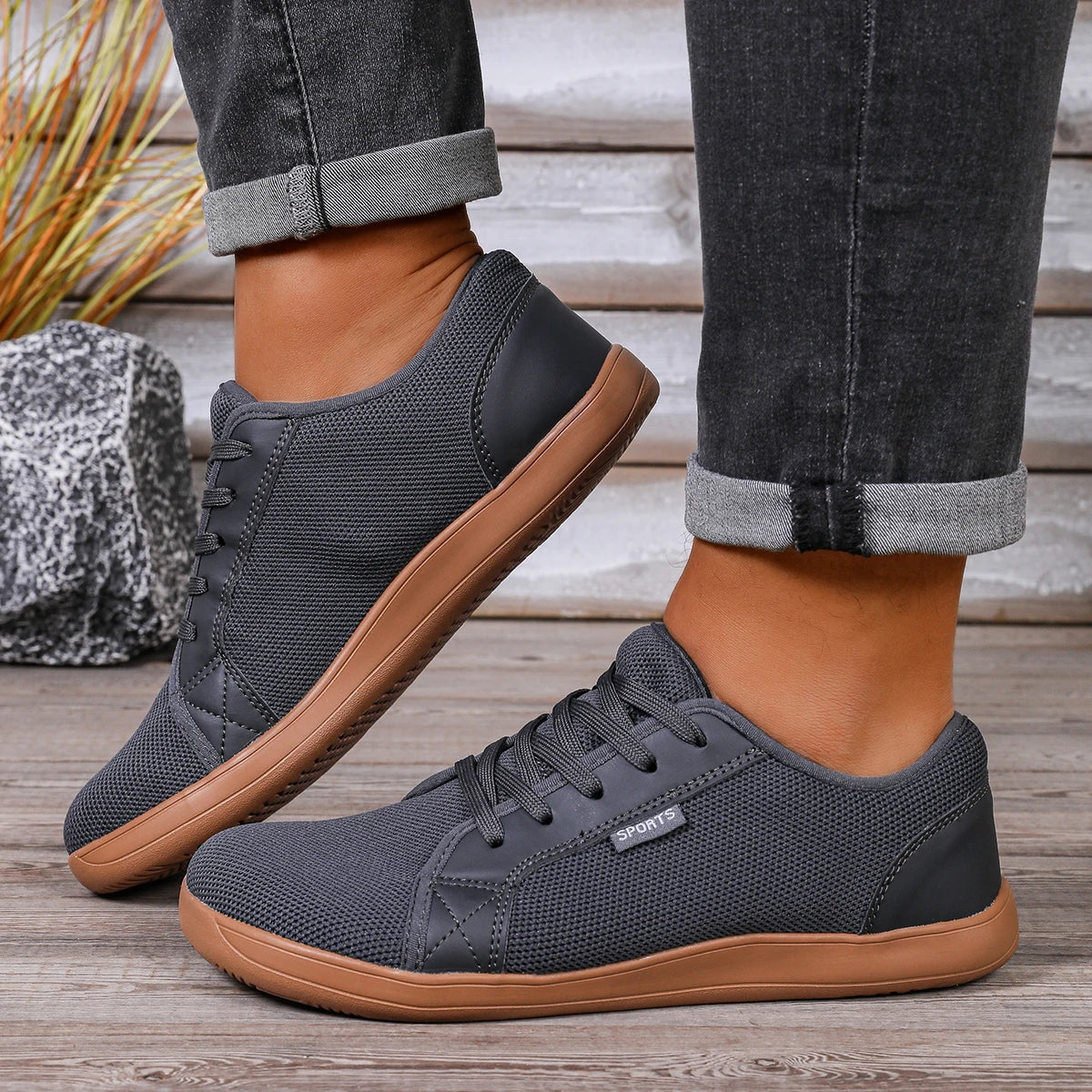 Wide Toe Barefoot Shoes for Men Women Outdoor Trail Running Minimalist Walking Shoes Lightweight and Breathable