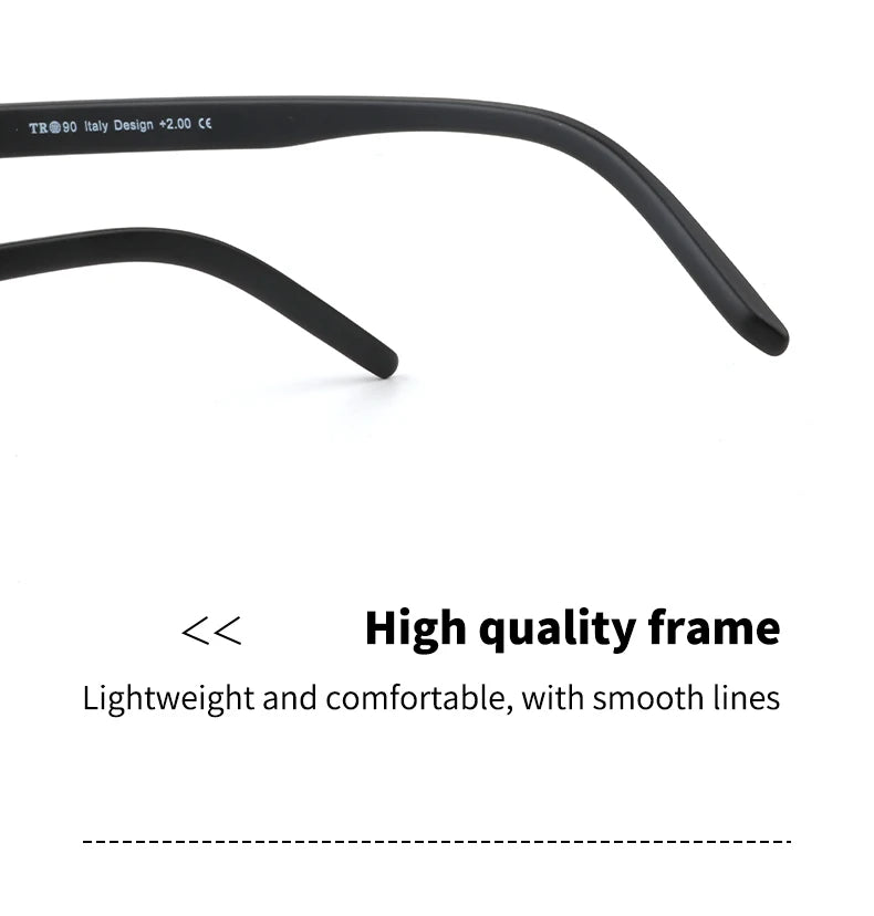 Guanhao Transparent Optical Men Reading Glasses Clear Women Presbyopia Hyperopia Reading Glasses Frame Alloy Ultralight HD View